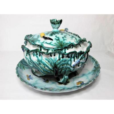 Terrine In Brussels Faience Mombaert Epoque XVIIIth Century