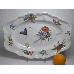 Earthenware From Luneville Dish From The Eighteenth Century, Brand