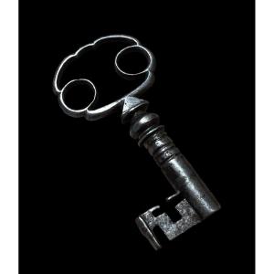 Nicely Wrought Iron Key - European - 17th Century