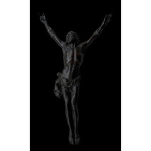 'corpus Christi' Or Christ In Bronze By Alfred Daubrée (1850-1885) - Paris (france) - 19th Century