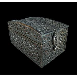 Gothic Style Copper Messenger Box - France - 19th Century?