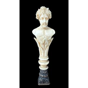 Sealing Stamp (seal/stamp) With A Figure Of 'bacchus' With Monogram In Silver - France