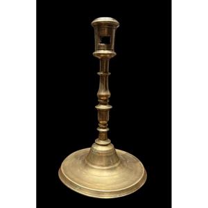 Bronze 'franco-flemish' Candlestick From The Renaissance Period - Flanders - Early 16th Century