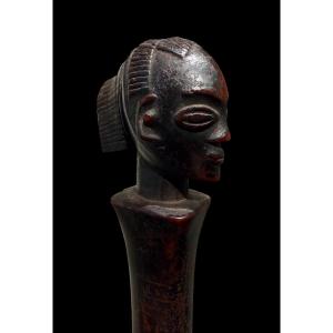 Figurative African Axe From The 'luba' Tribe Of Congo - Africa - Late 19th Century