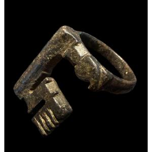 Roman Bronze Key Ring, 1st–4th Century Ad