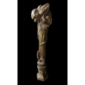 Sealing Stamp With Monkey And Snake Design, 1858 - Emmanuel Frémiet - 1824/1910 - France