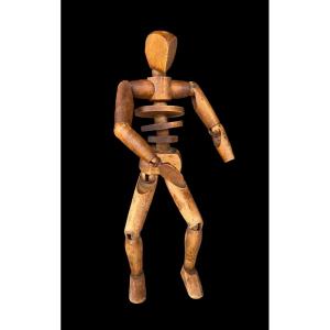 Articulated Wooden Artist's Mannequin - Late 19th Century