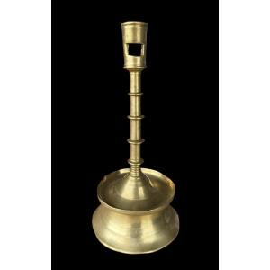 Gothic Bronze Candlestick - Southern Netherlands - Late 15th Century