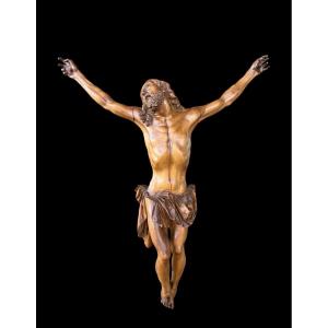 Boxwood Figure Of Christ 'corpus Christi' - Italy - 17th Century
