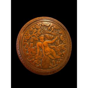 Tobacco Box In Saint Lucia Wood With Shell - France - 18th Century