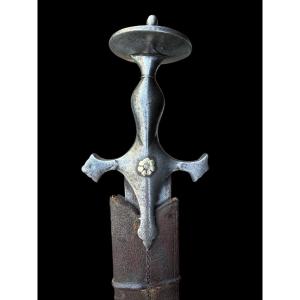 Talwar Sword In Wrought Iron - India - 18th Century