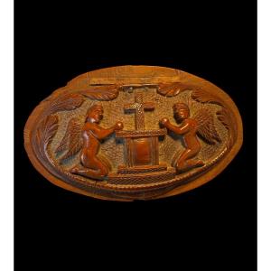 Corozo Nut Snuffbox, Napoleonic Period - France - Early 19th Century
