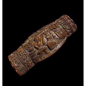 Corozo Nut Snuffbox, Napoleonic Period - France - Early 19th Century