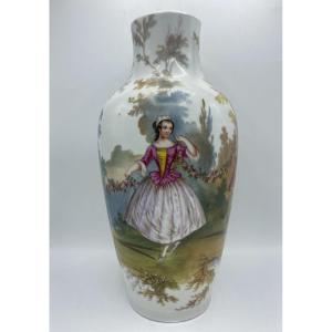 Paris Porcelain Vase, Mid-19th Century