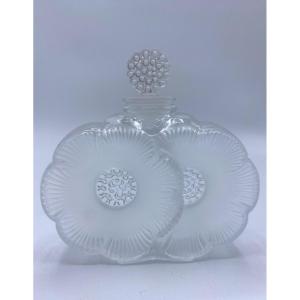 Perfume Bottle, Lalique France, Two-flower Model 