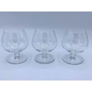 Saint Louis Crystal Cognac Glasses 