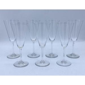 Baccarat Crystal Champagne Flutes Model 100-192