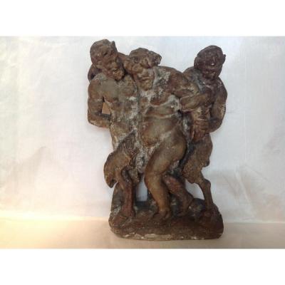 Silenus Supported By 2 Faunas - Work 18th