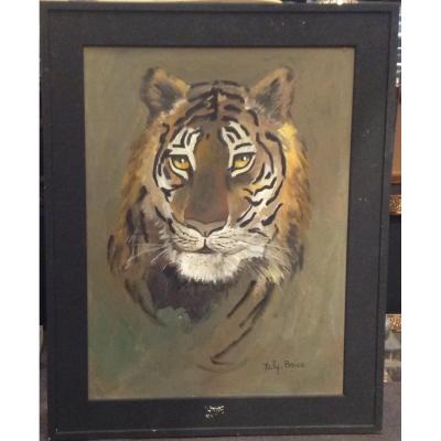 Taly-brice - Tiger Head Painting