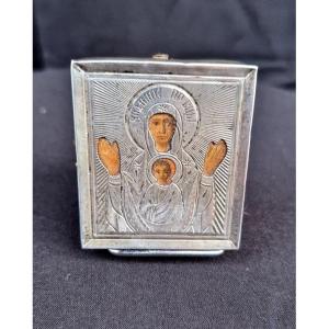 Russian Silver Travel Icon