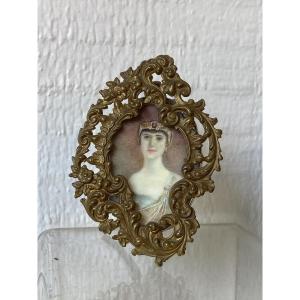 19th Century Miniature On Ivory