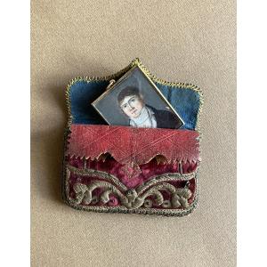 Gold Miniature And Charles X Pouch
