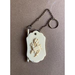 Ivory Dance Card From Dieppe, 19th Century