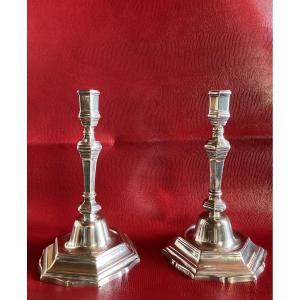 18th Century Silver Candlesticks