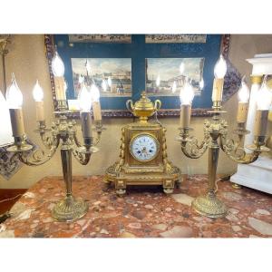 Pair Of Gilt Bronze Girandoles 
