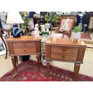 Pair Of 70' Bedside Tables
