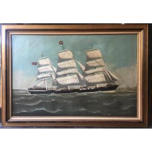 Attr. To William Howard Yorke (1847-1921) The Ship  Cumberland   English School 19th