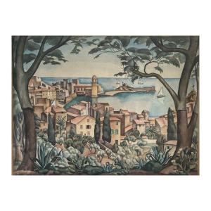 Suzanne Cocq (1894 -1979) View Of Collioure