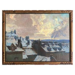 Melting Snow On The Old Rooftops Of The Minimes