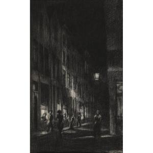 Jaak Gorus (1901-1981). Red Light District Antwerp