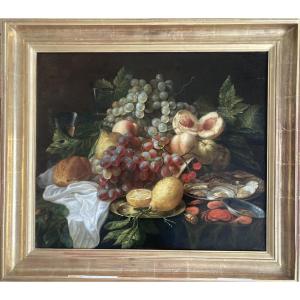 Alexander Coosemans (1627 - 1689) Still Life With Fruits