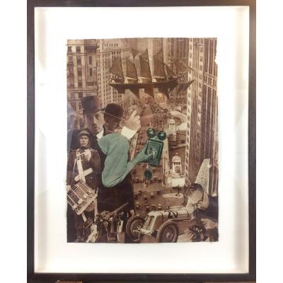 Rosmond Meys °1915, Boat, Collage