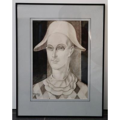 Edgar Scauflaire (1893-1960), Harlequin,1950