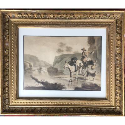 Pietro Palmieri Il Vecchio (1737-1804) Passage Of Gue