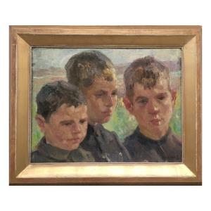 Frans Nackaerts (1884-1948) The Three Kids