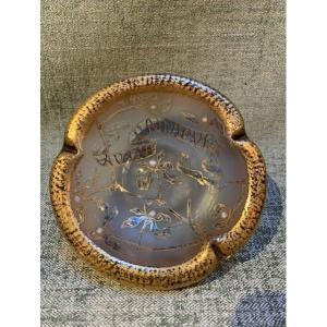 Coupe "parlante" de Daum Nancy : "Au gui l'an neuf"