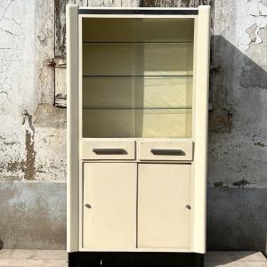 Dentist Showcase Or Laboratory Cabinet Circa 1950