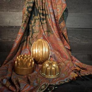 Set Of Three 19th-century Copper Molds