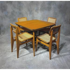 Marcel Gascoin "marguerite" Table And Chairs Set.