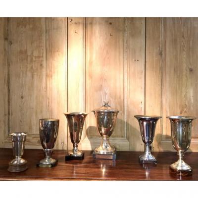 Lot Of 6 Vintage Sports Cups Race Course Motorcycles