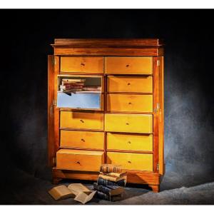 Mahogany Box 12 Drawers