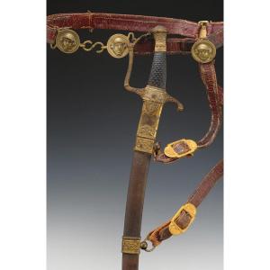 Saber And Belt Of A Divisional General Officer, Model Of The 1st Vendémiaire Year XII