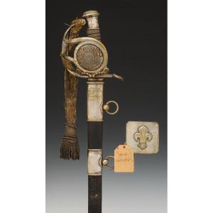 Award Saber And Belt Plaque, Called “of The Parishes”, Restoration