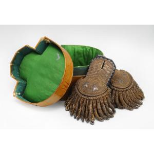 Pair Of Brigadier General's Shoulder Boards, Regulations Of 1 Vendémiaire Year XII, First Empire