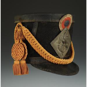Shako Of The 23rd Light Infantry Regiment, Model 1806, First Empire. 