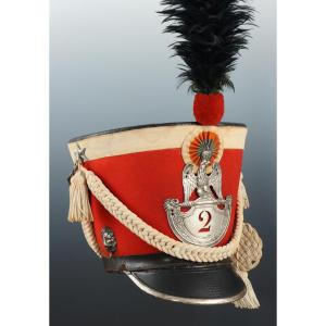Shako Of The 2nd Regiment Of Honor Guards, Model 1813, First Empire.